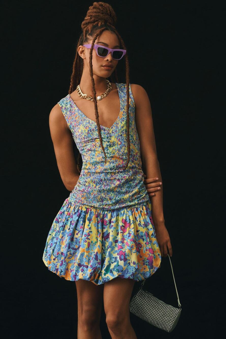 Plenty by Tracy Reese V-Neck Bubble Dress - New Medium